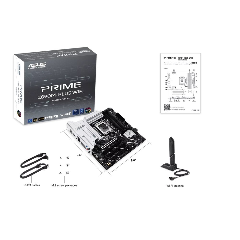 MB ASUS Prime Z890M-PLUS WIFI /LGA1851/4xDDR5/M.2/W7+BT5.4/HDMI/DP/USB4/ATX