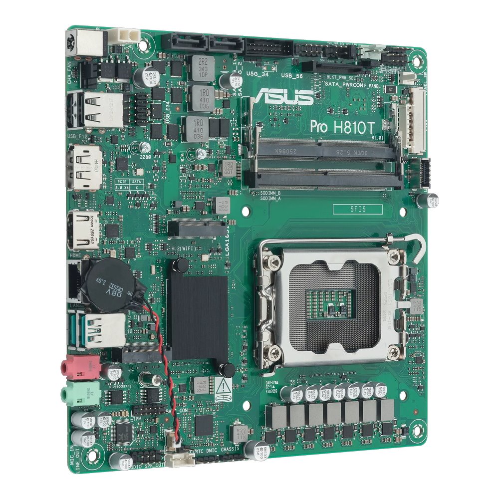 MB ASUS Pro H810T-CSM /LGA1851/2xDDR5/M.2/HDMI/DP/mITX
