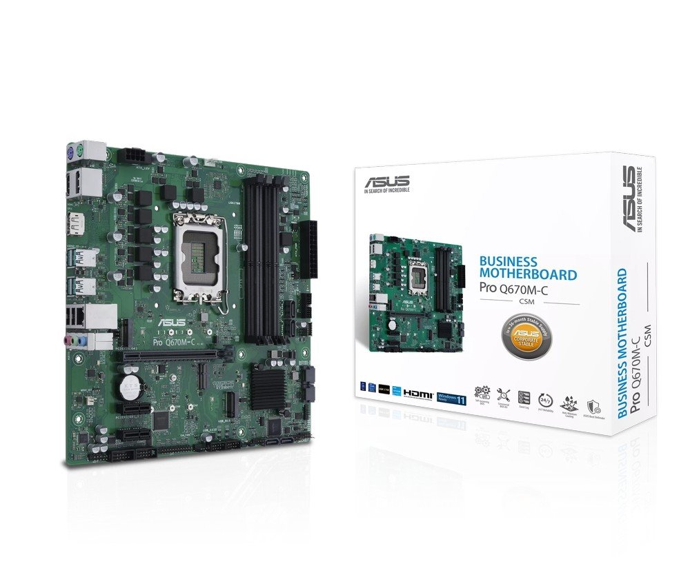 MB ASUS Pro Q670M-C-CSM /LGA1700/4xDDR5/M.2/HDMI/DP/mATX