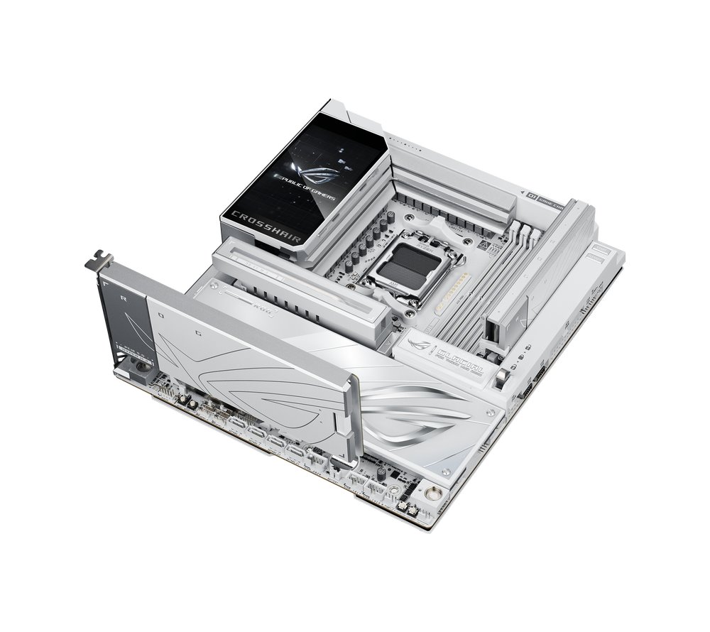 MB ASUS ROG Crosshair X870E GLACIAL /AM5/4xDDR5/M.2/W7+BT5.4/USB4/E-ATX/White