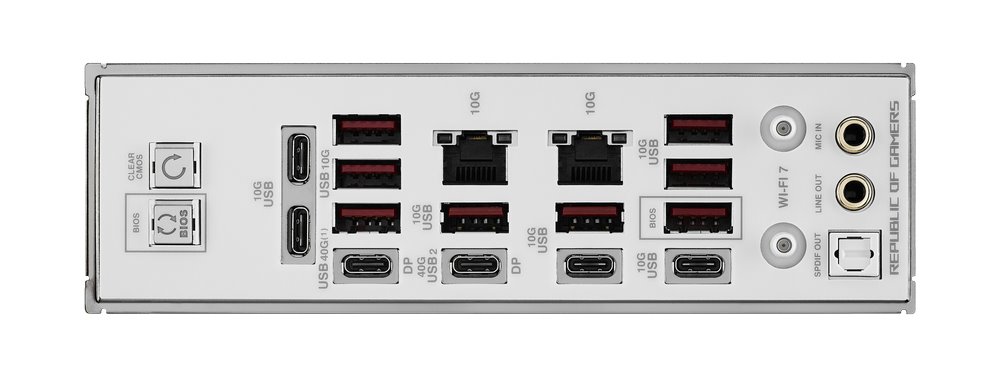 MB ASUS ROG Crosshair X870E GLACIAL /AM5/4xDDR5/M.2/W7+BT5.4/USB4/E-ATX/White