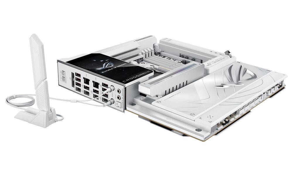 MB ASUS ROG Crosshair X870E GLACIAL /AM5/4xDDR5/M.2/W7+BT5.4/USB4/E-ATX/White