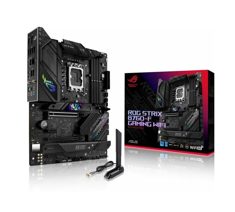 MB ASUS ROG Strix B760-F Gaming WIFI /LGA1700/DDR5/W6E+BT5.3/HDMI/DP/ATX