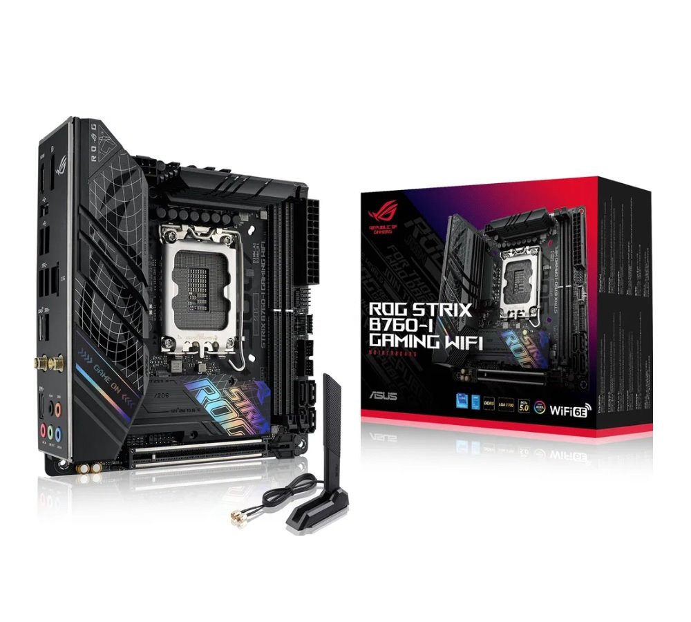 MB ASUS ROG Strix B760-I Gaming WIFI /LGA1700/2xDDR5/M.2/W6E+BT5.3/HDMI/DP/mITX