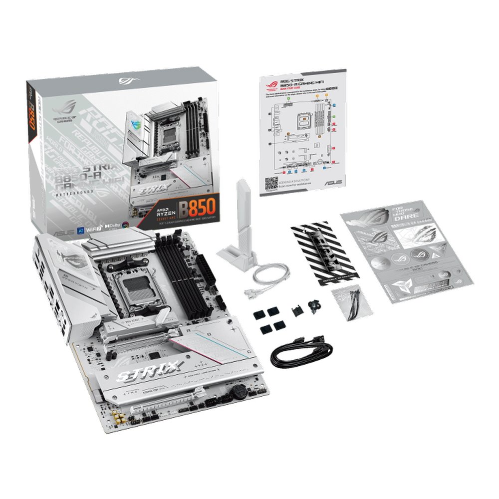 MB ASUS ROG Strix B850-A Gaming WIFI /AM5/4xDDR5/M.2/W7+BT5.4/HDMI/ATX/White
