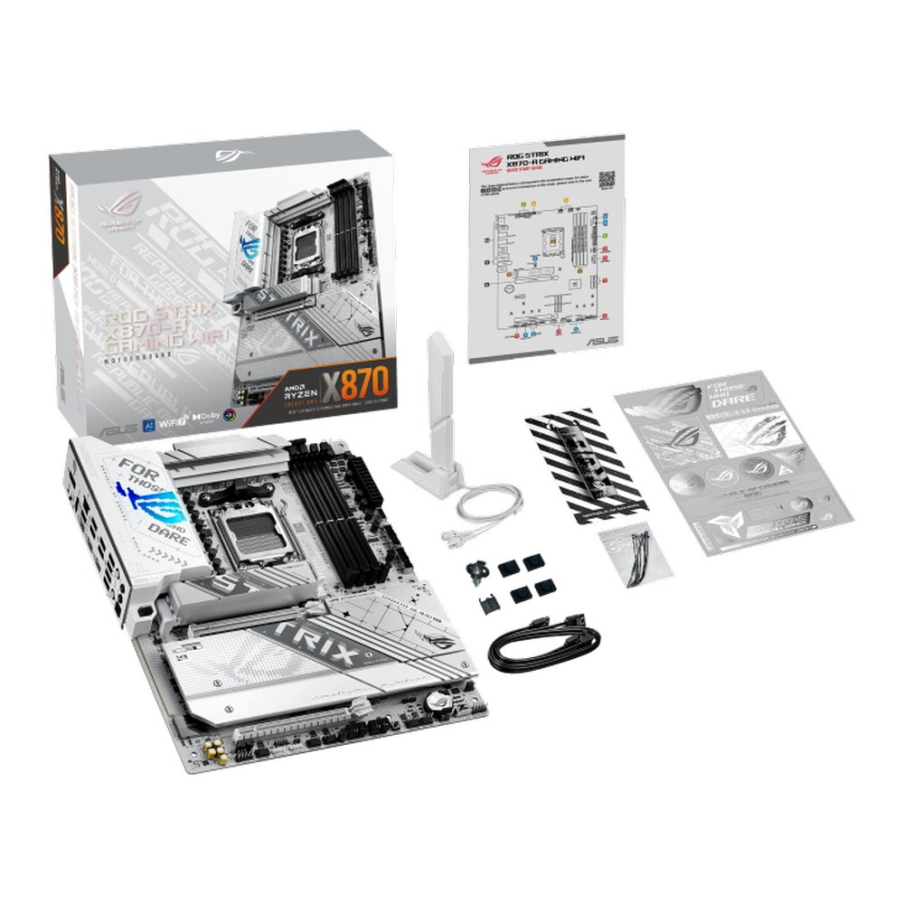 MB ASUS ROG Strix X870-A Gaming WIFI /AM5/4xDDR5/M.2/W7+BT5.4/HDMI/DP/USB4/ATX/White