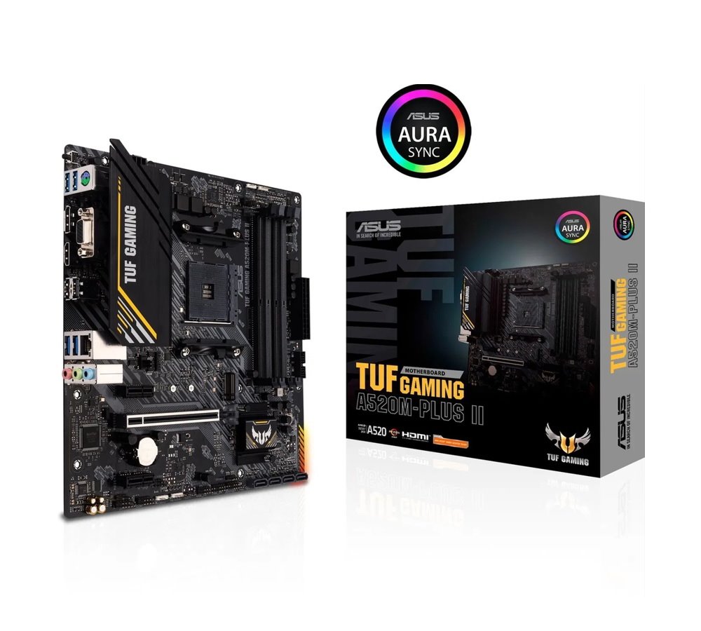 MB ASUS TUF Gaming A520M-PLUS II /AM4/4xDDR4/M.2/HDMI/DP/D-sub/mATX