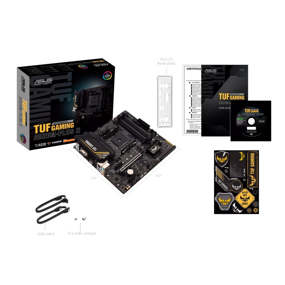 MB ASUS TUF Gaming A520M-PLUS II /AM4/4xDDR4/M.2/HDMI/DP/D-sub/mATX