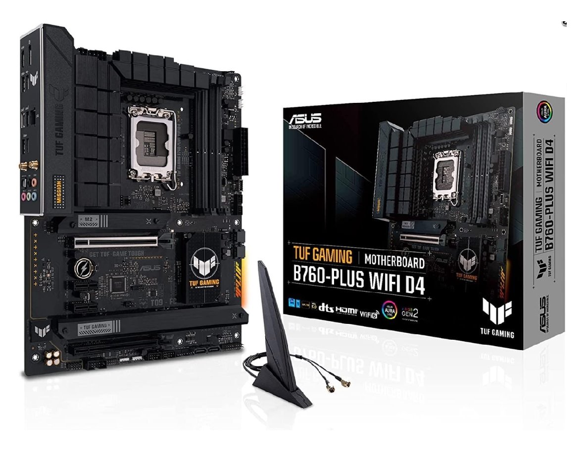 MB ASUS TUF Gaming B760-PLUS WIFI D4 /LGA1700/4xDDR4/M.2/W6+BT5.2/HDMI/DP/ATX