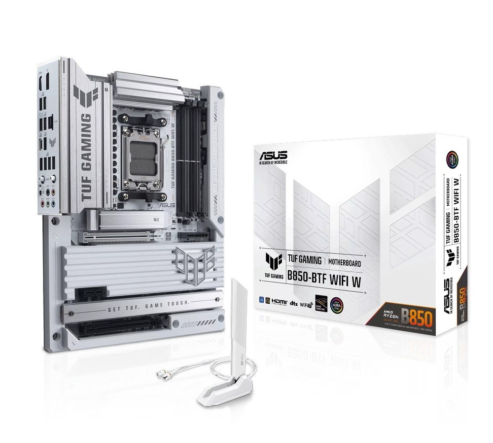 MB ASUS TUF Gaming B850-BTF WIFI W /AM5/4xDDR5/M.2/W7+BT5.4/HDMI/DP/ATX/White