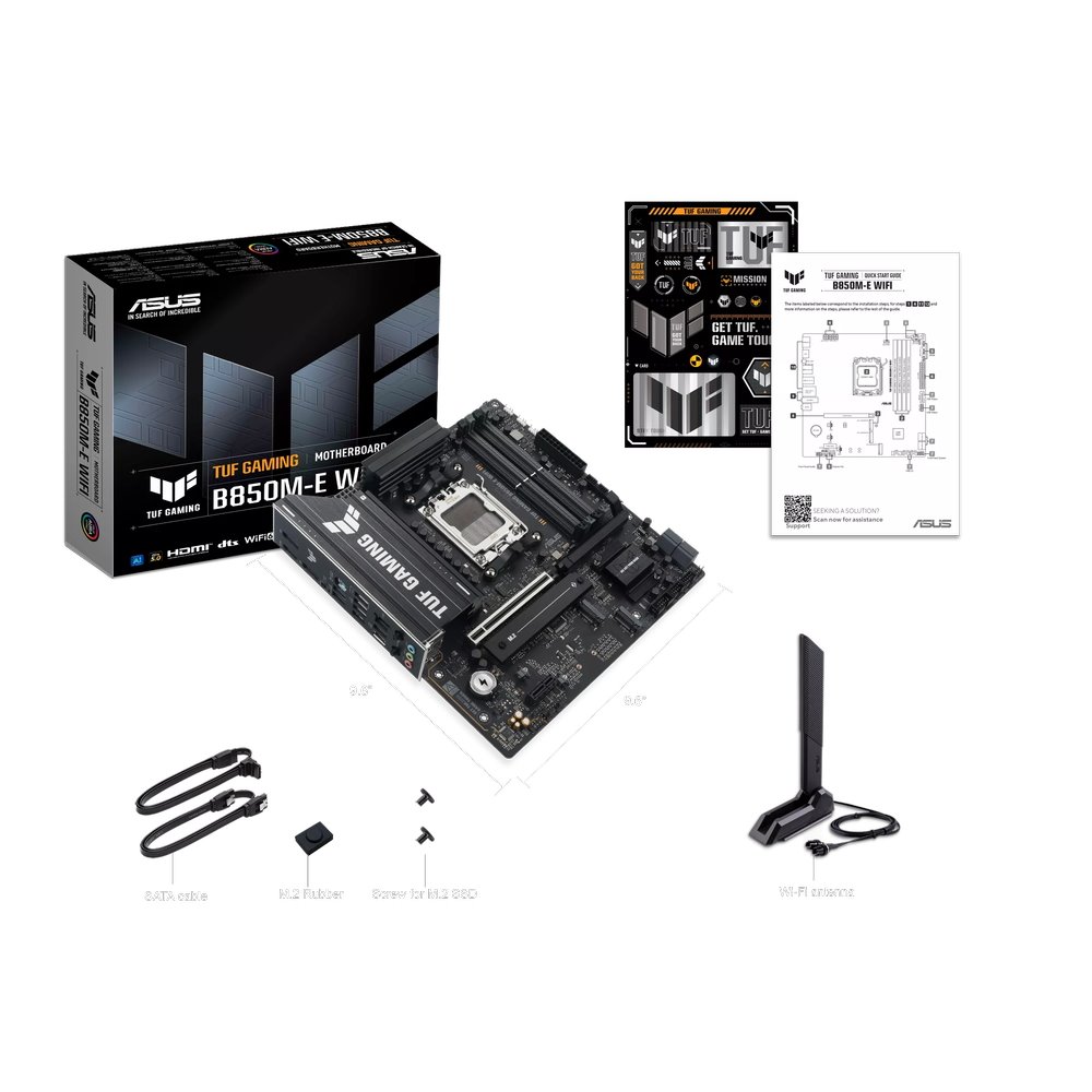 MB ASUS TUF Gaming B850M-E WIFI /AM5/4xDDR5/M.2/W6E+BT5.3/HDMI/DP/mATX