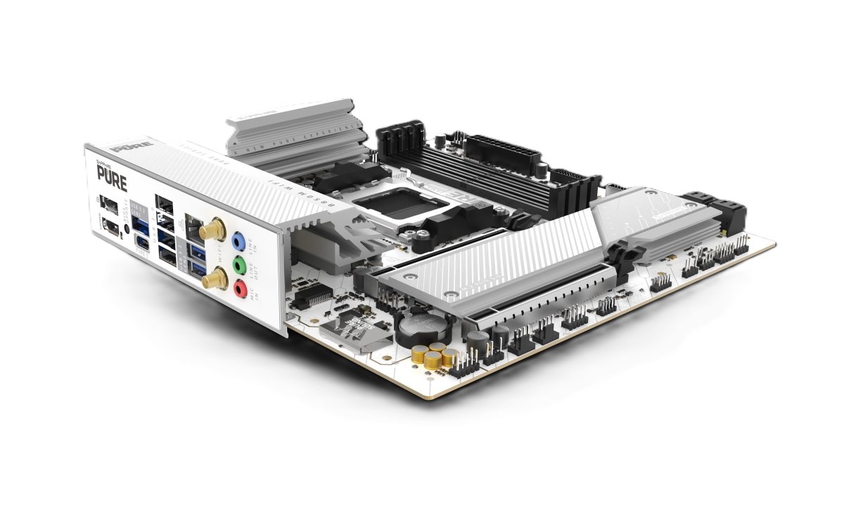 MB SAPPHIRE PURE B850M WIFI /AM5/4xDDR5/WF6+BT5.3/HDMI/DP/mATX/White