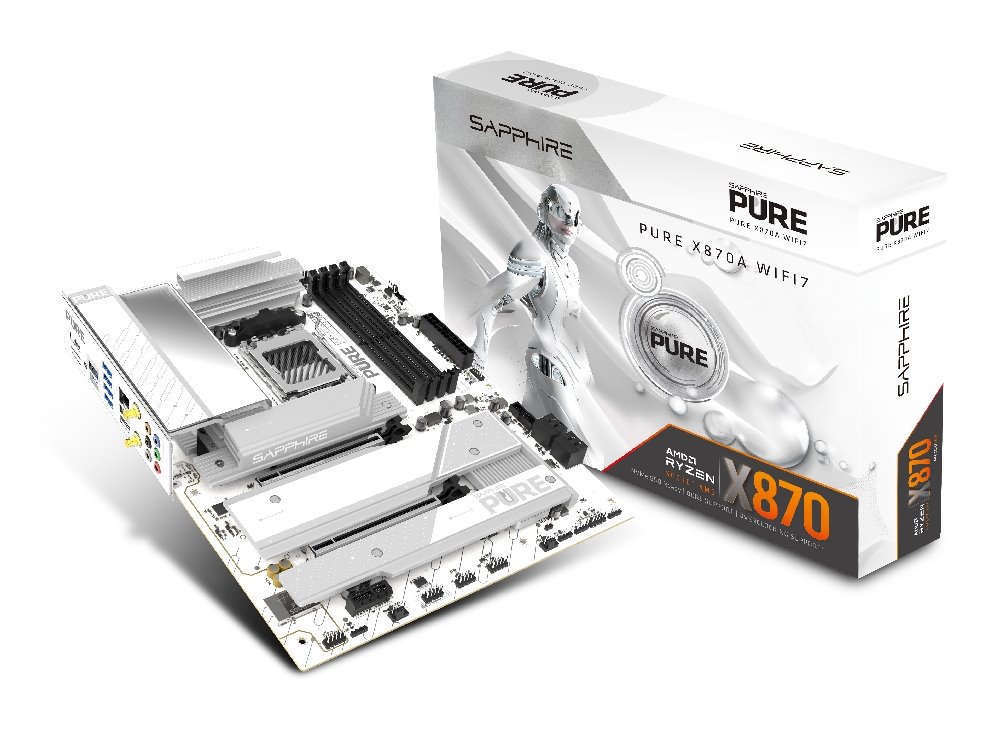 MB SAPPHIRE PURE X870A WIFI7 /AM5/4xDDR5/M.2/W7+BT5.4/