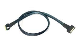 MCIO×8 rovný -> SFF-8654-8i (SlimSAS ×8 Slimline 8x) rovný, 80cm,, kabel