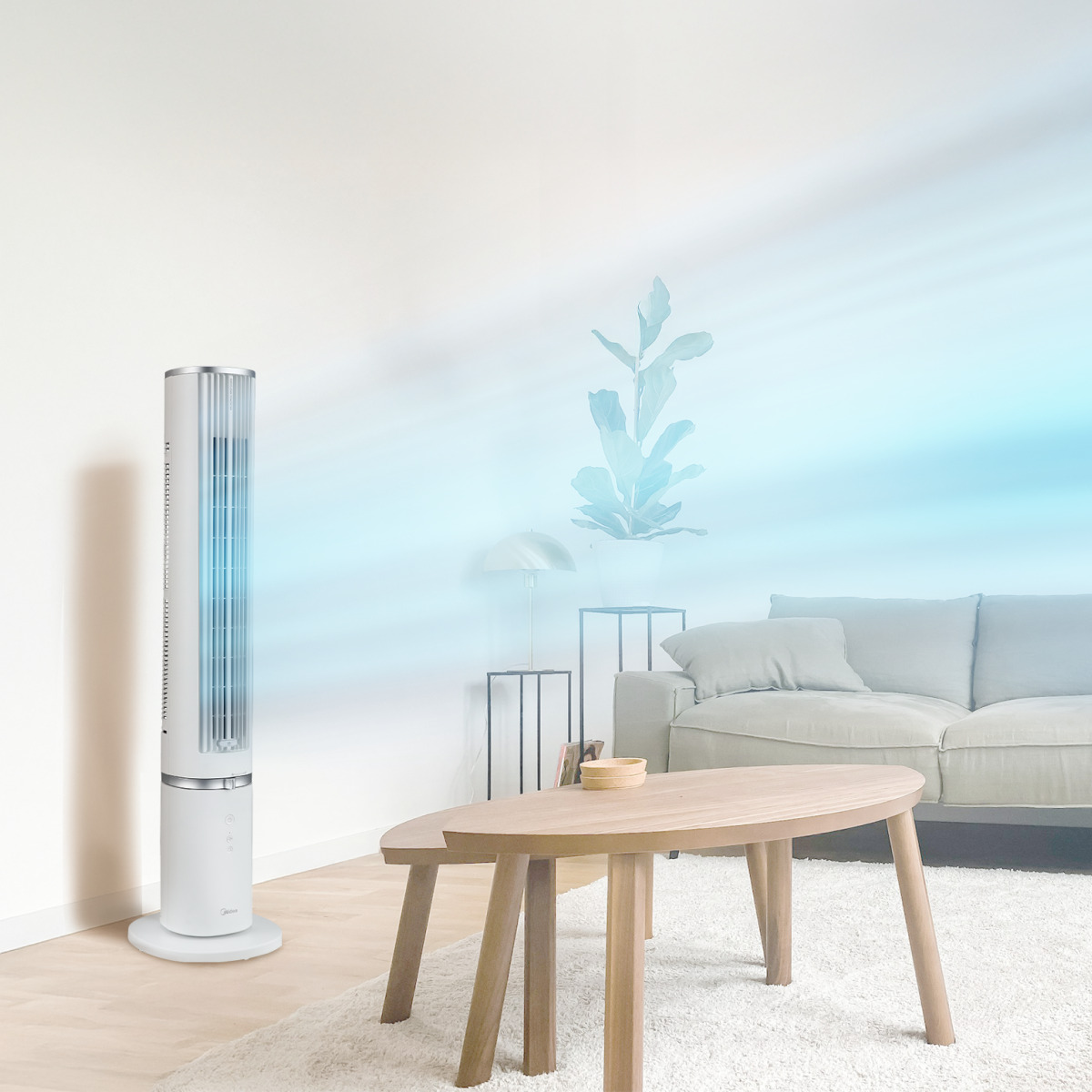 MIDEA Sloupový Aroma omyvatelný ventilátor MFZ402R0BPW