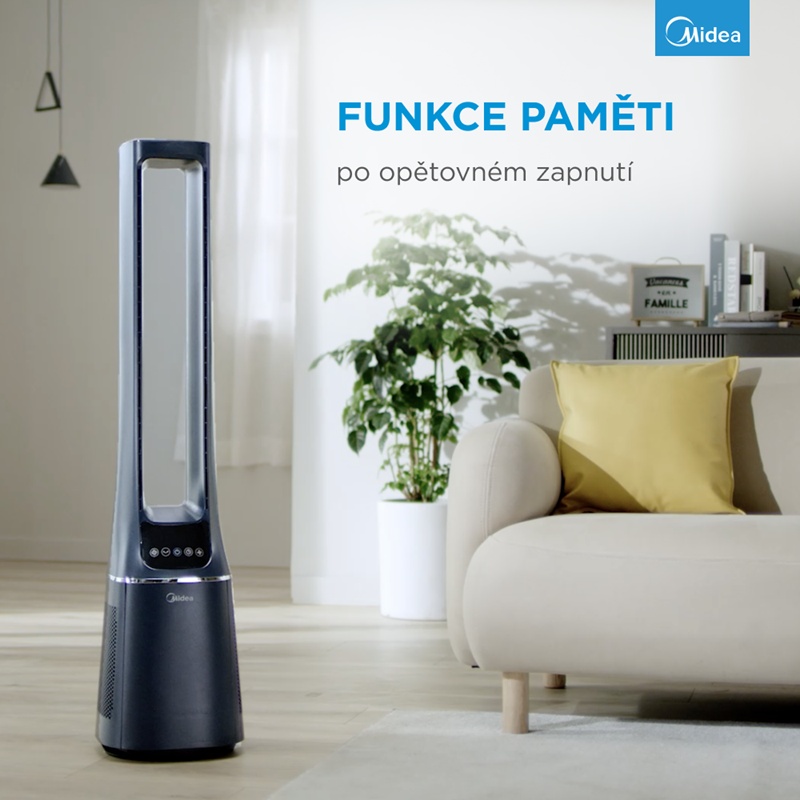 MIDEA ventilátor+čistička AMS150-PBW