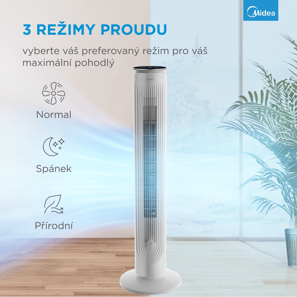 MIDEA ventilátor sloupový FZ10-21ARBW