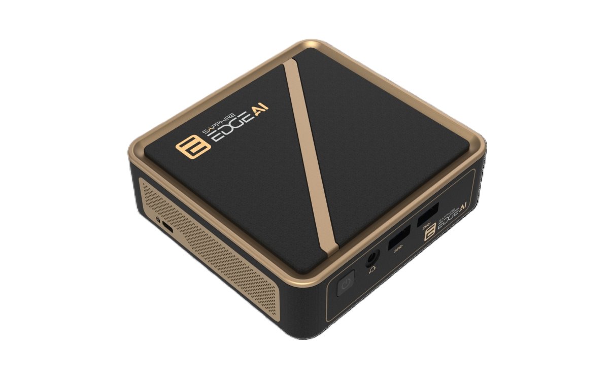 Mini PC SAPPHIRE EDGE AI 350 /Ryzen AI 7 350/2x DDR5 SO-DIMM/2x M.2/1x 2.5Gb LAN/WF6E/BT