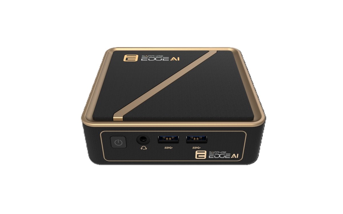 Mini PC SAPPHIRE EDGE AI 350 /Ryzen AI 7 350/2x DDR5 SO-DIMM/2x M.2/1x 2.5Gb LAN/WF6E/BT