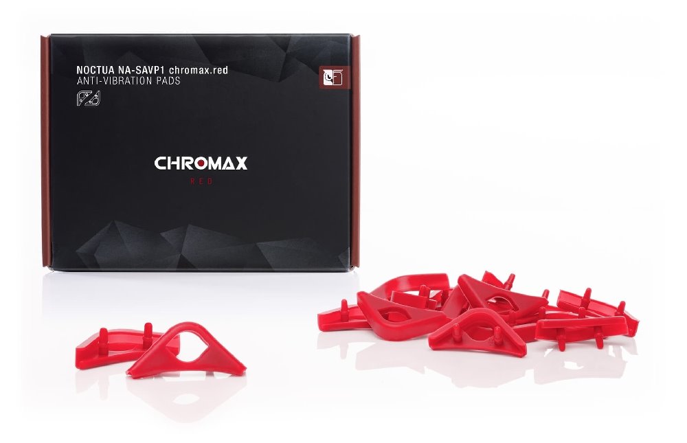 Noctua anti-vibrační podložky NA-SAVP1 16ks chromax.red