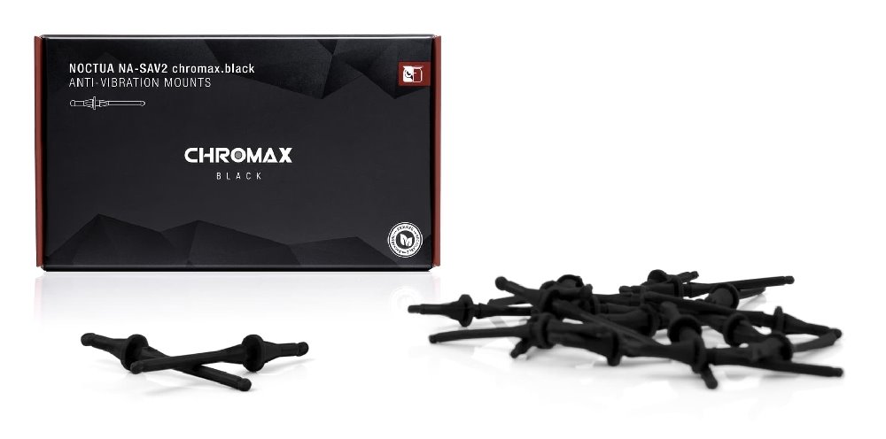 Noctua anti-vibrační šrouby NA-SAV2 20ks chromax.black