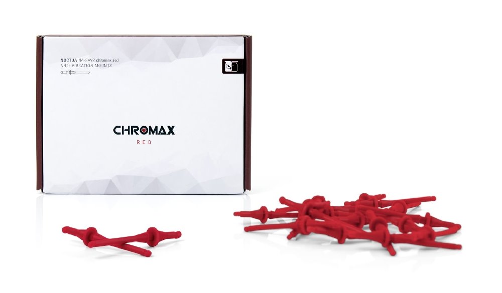 Noctua anti-vibrační šrouby NA-SAV2 20ks chromax.red