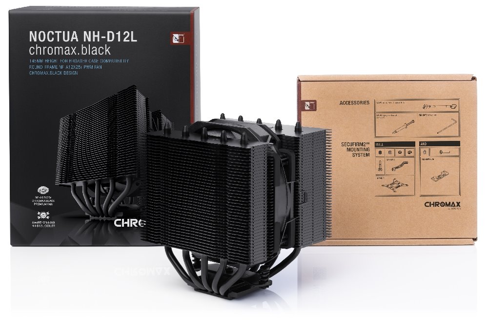 Noctua chladič NH-D12L chromax.black