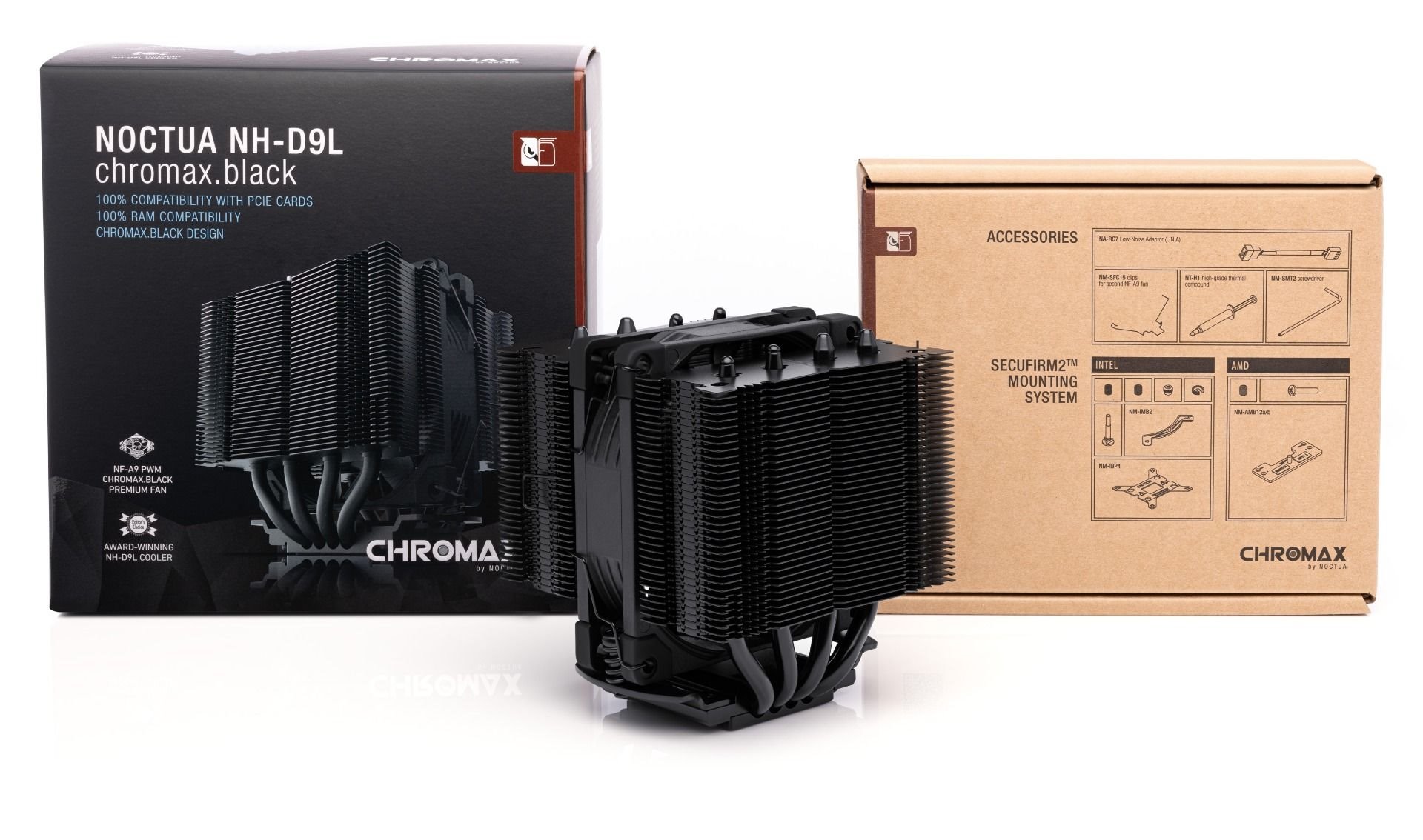 Noctua chladič NH-D9L chromax.black