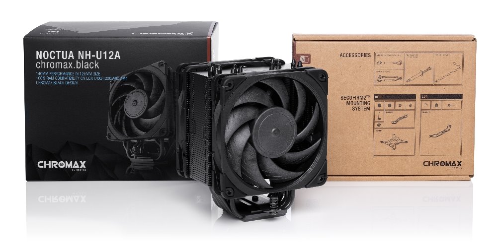 Noctua chladič NH-U12A chromax.black