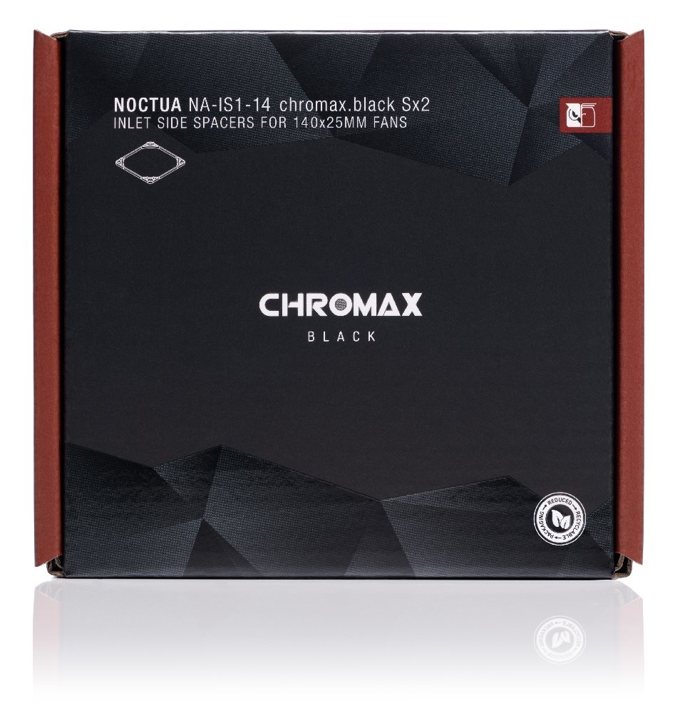 Noctua distanční podložky NA-IS1-14 Sx2 chromax.black 2ks
