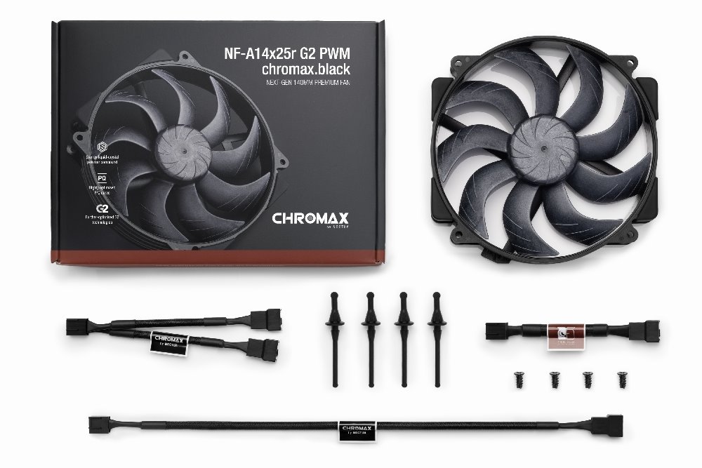 Noctua NF-A14x25r G2 PWM chromax.black