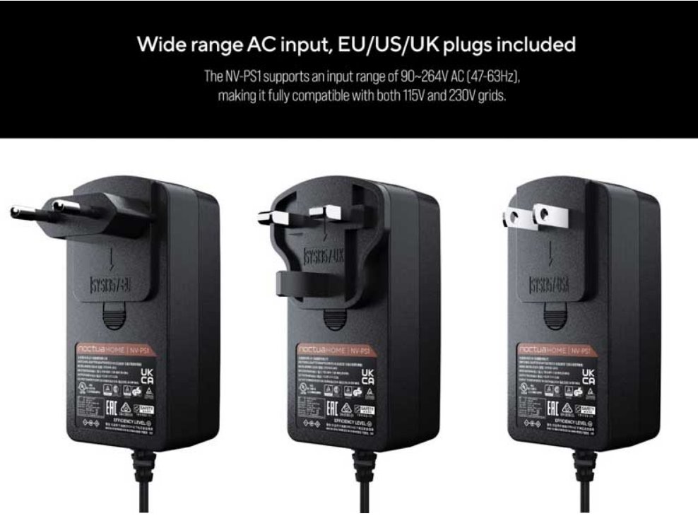 Noctua přílušentství NV-SPH1 8 Channel Fan Hub Set 5V/12V/24V, s power adaptérem