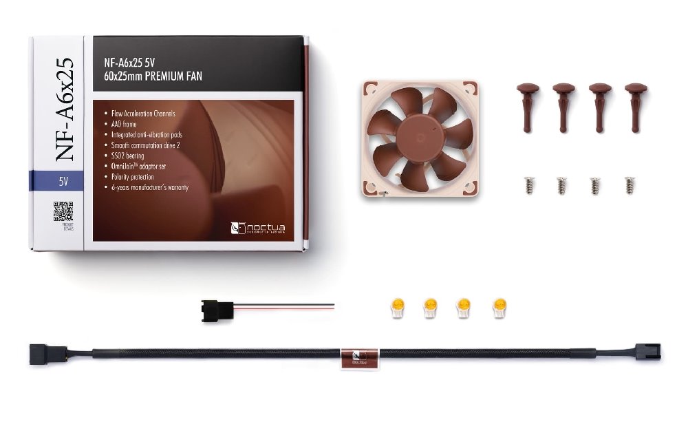 Noctua ventilátor NF-A6x25 5V
