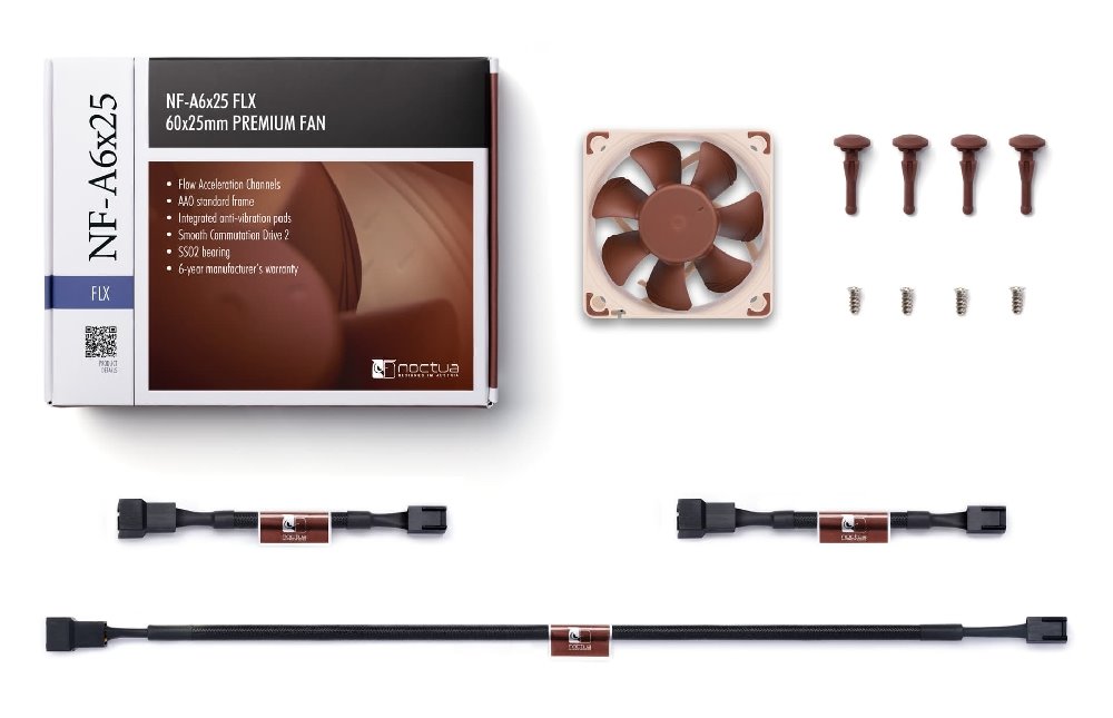 Noctua ventilátor NF-A6x25 FLX