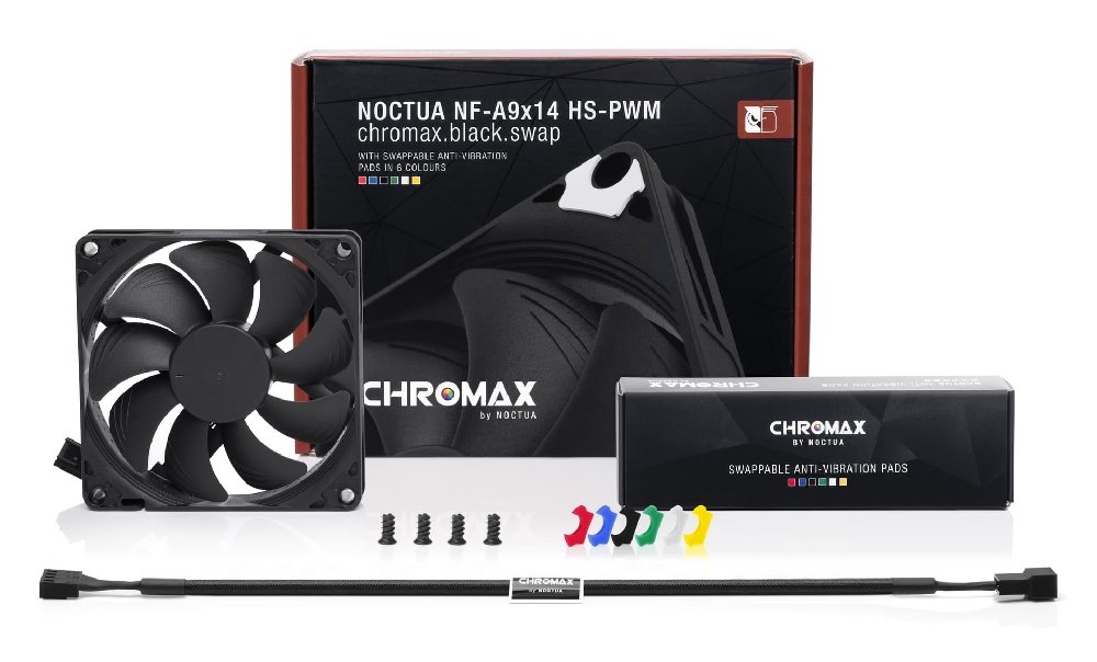 Noctua ventilátor NF-A9x14 HS-PWM chromax.black.swap