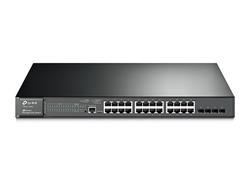 Omada 24-Port Gigabit L2+ Managed Switch with 4 10GE SFP+ Slots PORT: 24× Gigabit RJ45 Ports, 4× 10G SFP+ Slots, RJ45/Mi