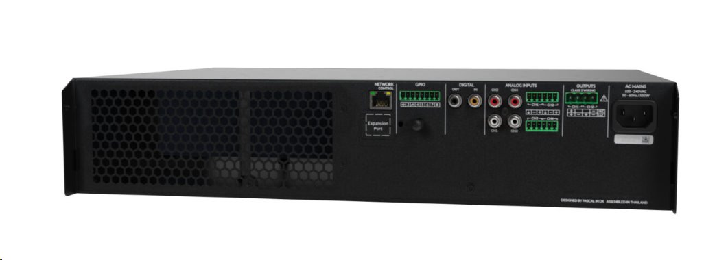 ORIGIN - Zesilovač ProA1200.1 / DSP / 2-kanálový / 2x 600W nebo 1x 1200W Hi-Z / 2U rack