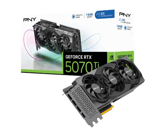 PNY NVIDIA GeForce RTX 5070 Ti 16GB GDDR7 OC