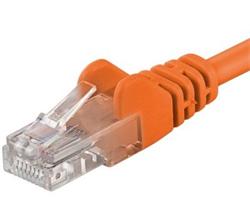 PremiumCord Patch kabel Cat6 UTP, délka 0.5m, oranžová