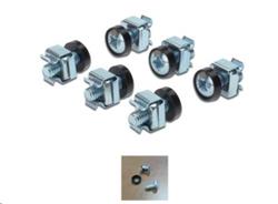 PremiumCord Sada montážní do racku ,50x šroub M6, 50x nut, 50x plastová podložka