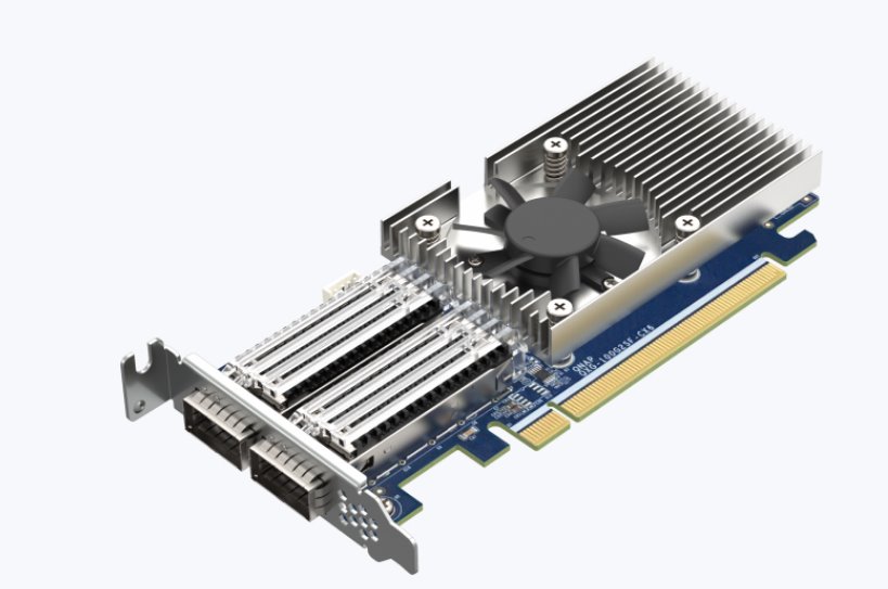 QNAP QXG-100G2SF-CX6 - 100GbE (2porty) PCIe karta; nízký profil; PCIe 4.0 x16