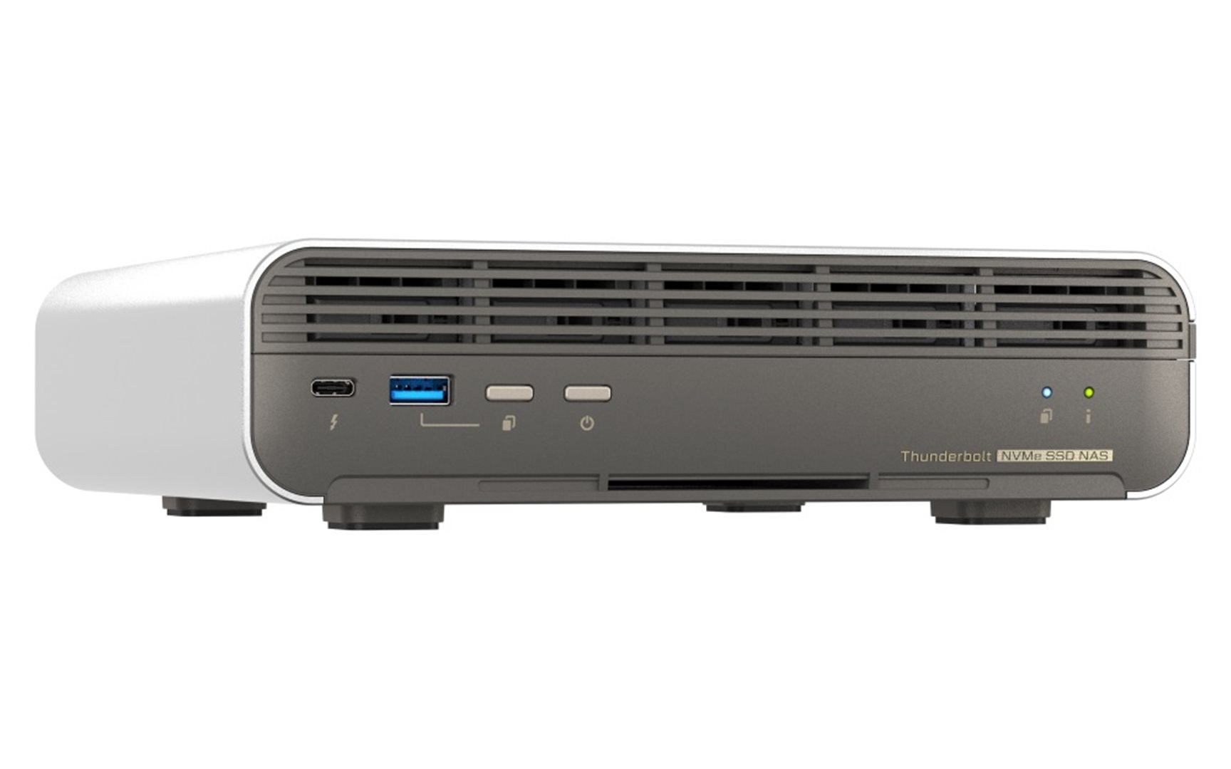QNAP TBS-h574TX-i3-12G (8core, 12GB RAM, 5x E1.S/M.2 slot, 1x 2,5GbE, 1x 10GbE, 2x Thunderbolt 4)