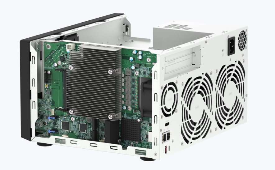 QNAP TVS-h874X-i9-64G (16core (i9), ZFS, 64GB RAM, 8x SATA, 2x M.2 NVMe, 2x PCIe, 2x2,5GbE, 2x10GbE)