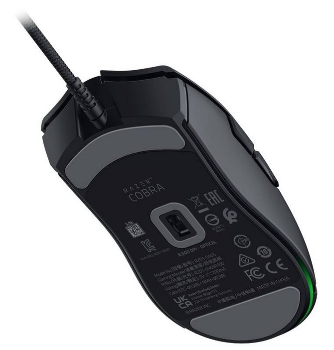 RAZER herní myš drátová Cobra, Optical Mouse Switches Gen-3, 90 million Clicks, 58g Lightweight Design,