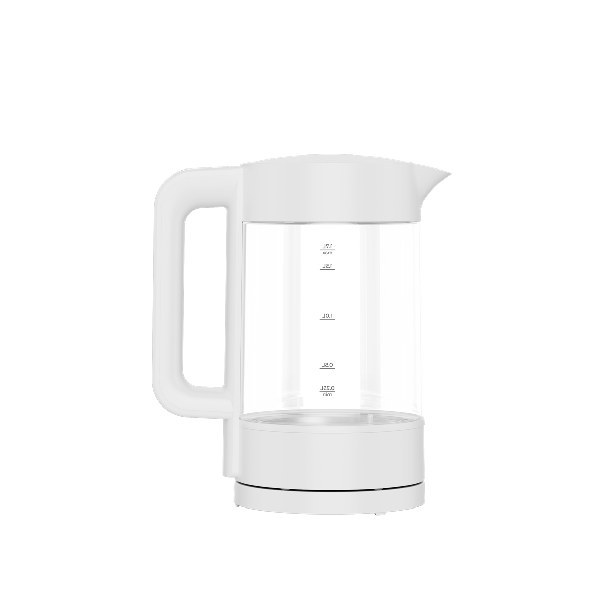 Rychlovarná konvice EK5 - 1,7l, 1850-2200W, Skleněná/bílá