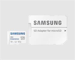 Samsung paměťová karta 128GB PRO Endurance micro SDXC (čtení až 130MB/s) + SD adaptér