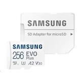 Samsung paměťová karta 256GB EVO Plus micro SDXC + SD adaptér