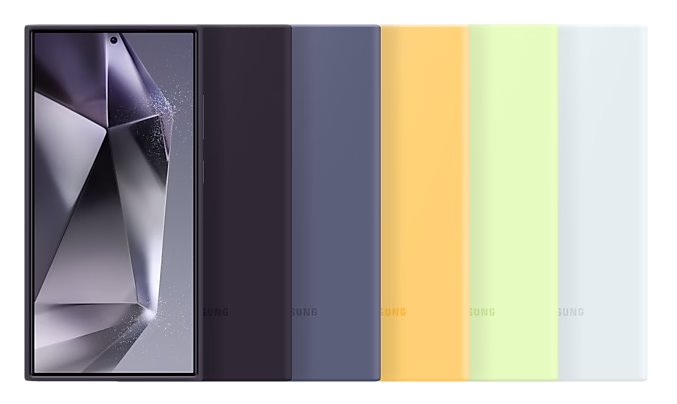 Samsung Silikonový zadní kryt S24 ULTRA, fialový