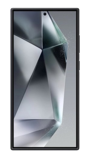 Samsung Zadní kryt z veganské kůže pro S24 ULTRA, černý