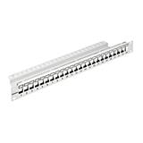 Schrack 19"patchpanel Amparo pro 24 keystone,neosazený,1U,RAL 7035, šedý